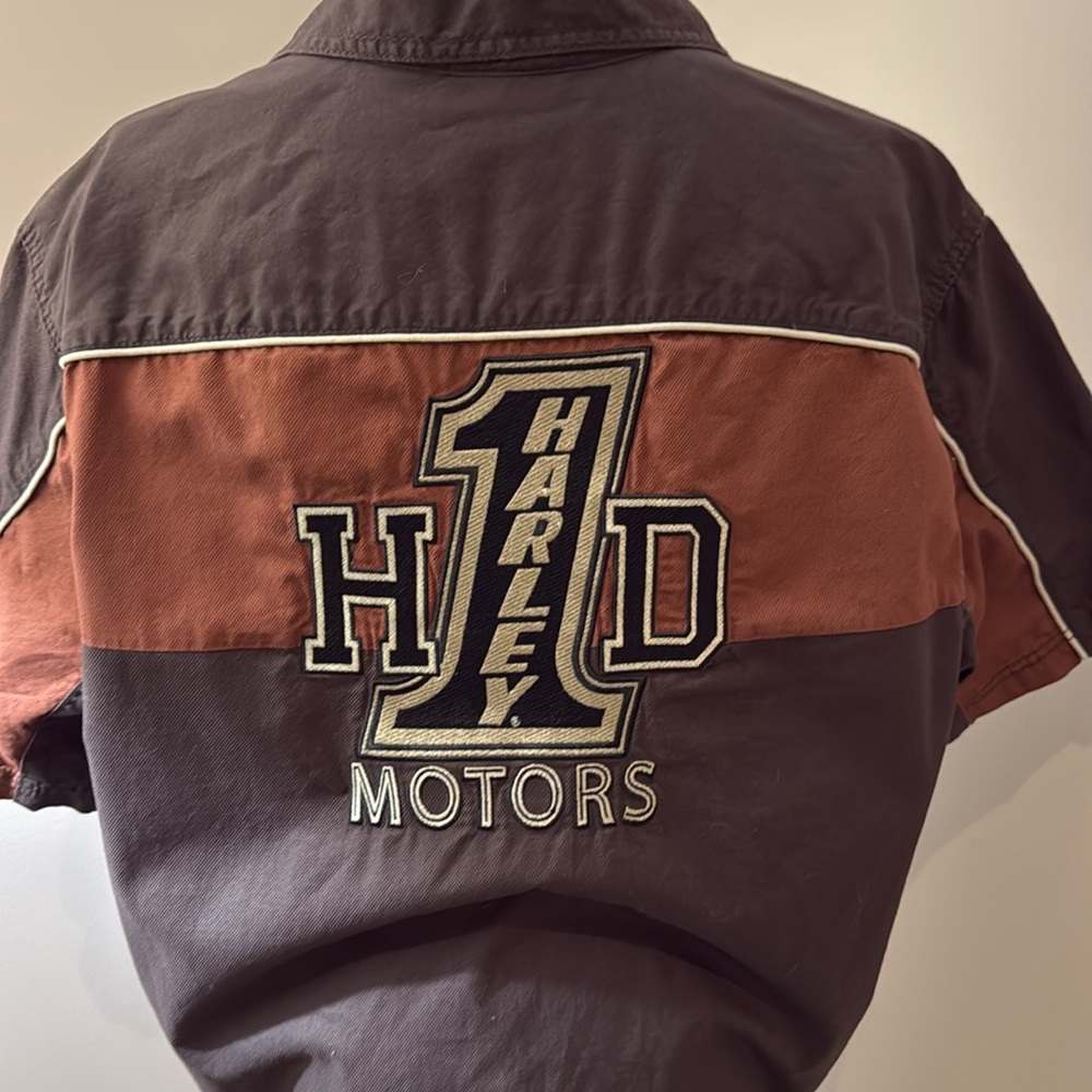 Harley Davidson Motor Cycles garage shop short sleeve 100% cotton shirt
